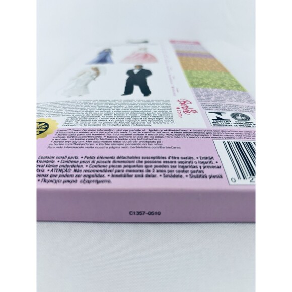 2003 Barbie Doll Royal Circle Fashion Red And Gold Princess Dress C1357 - Picture 9 of 9